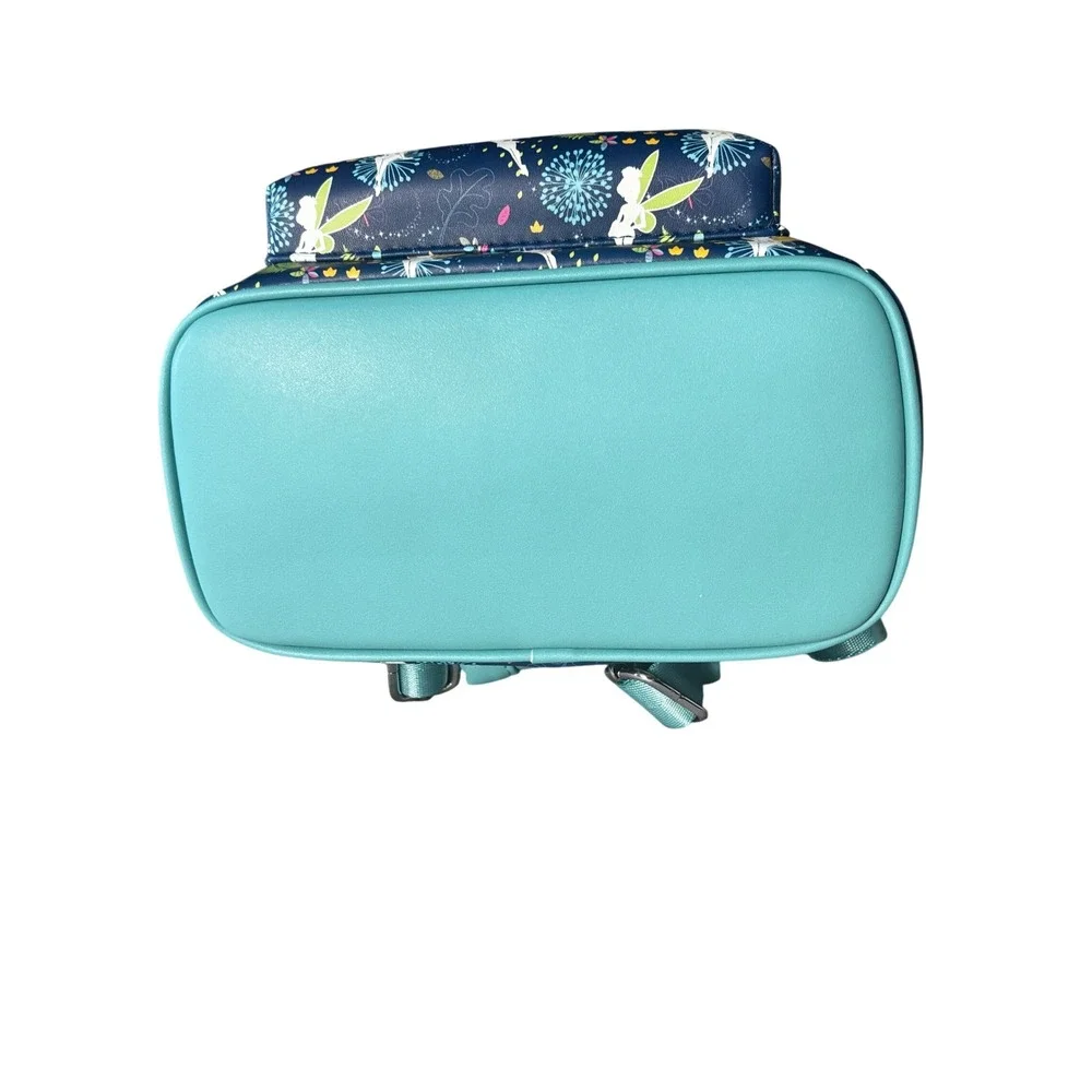 Disney Loungefly Tinkerbell Peter Pan Glow in the Dark Mini Backpack Navy Teal